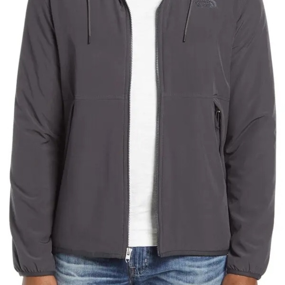 North Face Men’s Mountain Water Resistant Hoodie Jacket - Grey Size M